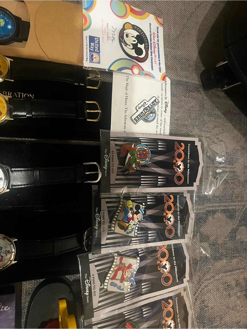 Disney Cast Member exclusive collectibles, watches, pins